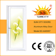 Flower Design White Color Bathroom Door (SC-AAD057)